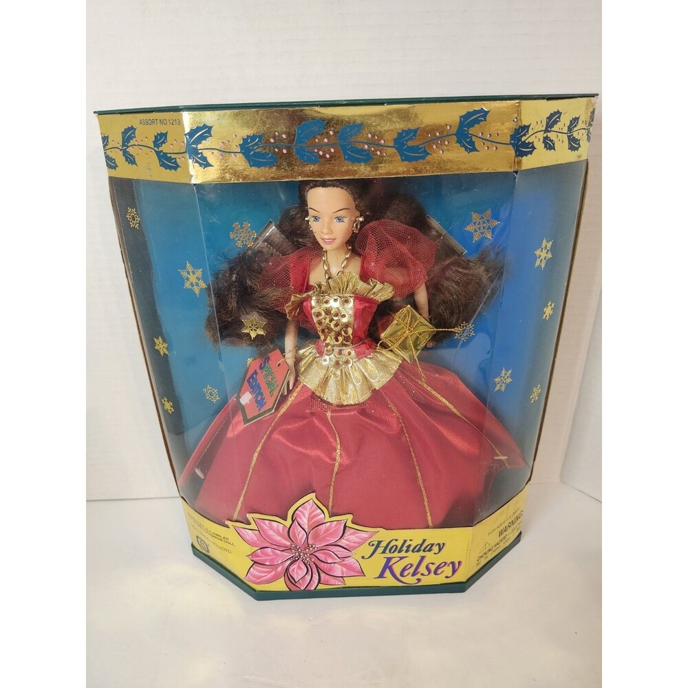 Kid Kore Holiday Kelsey Doll in Red Gown 1996
